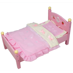 Newest Wooden Kindergarten Furniture Doll′s Bed Kids Toy DIY Educational Toys